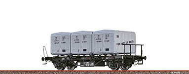 040-50595 - H0 - Flachwagen BTs 30 DB, III